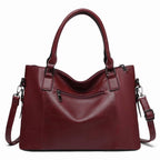 Satchel Handbag for Women with Shoulder Strap Medium Top Handle Purse Crossbody Bag Soft Leather Work Tote