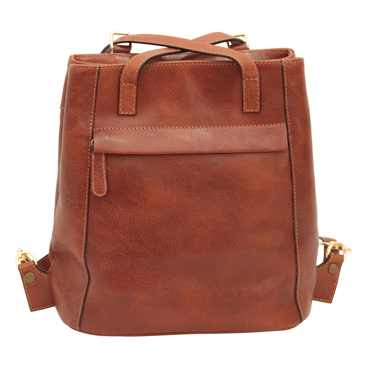 Backpack Shoulder Mahogany — Calfskin Premium