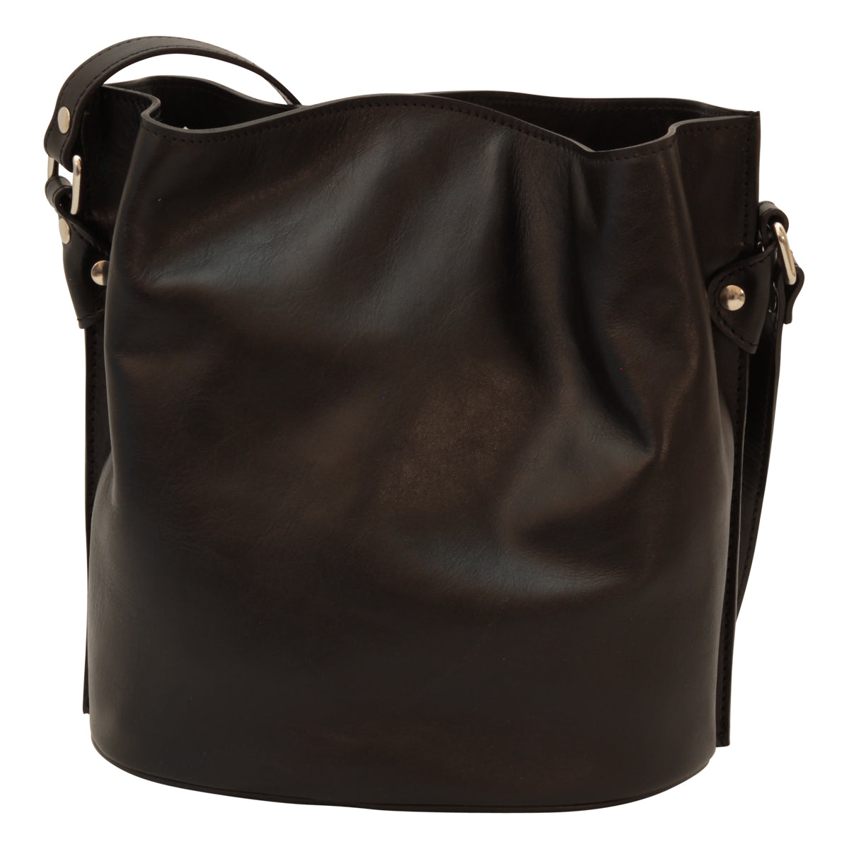 Shoulder Bag Black — Cowhide Leather