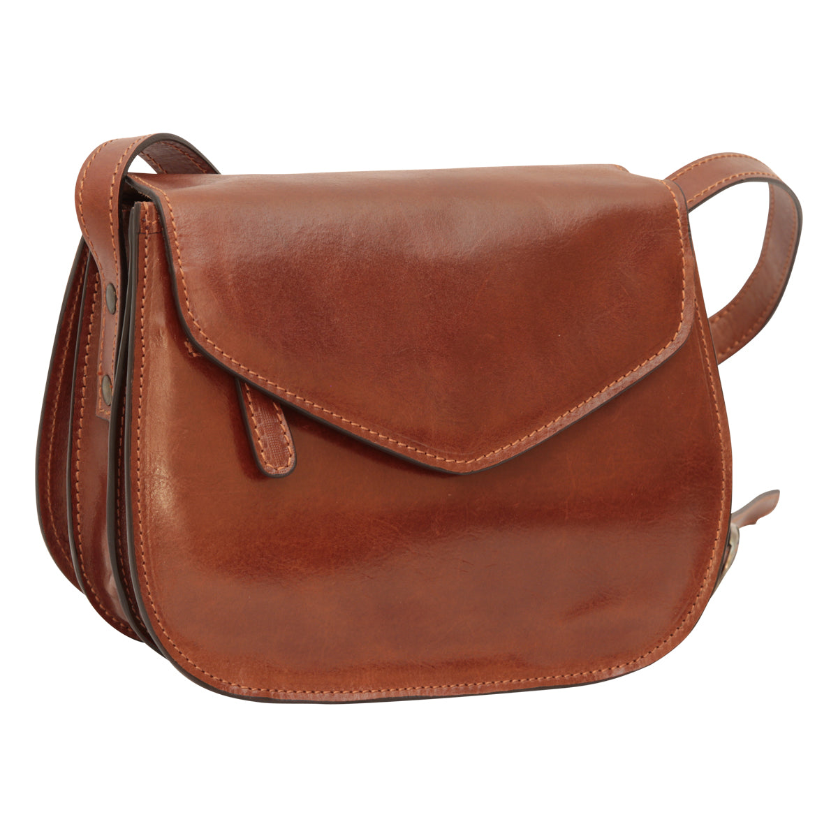 Shoulder Bag Brown — Full-Grain Calfskin