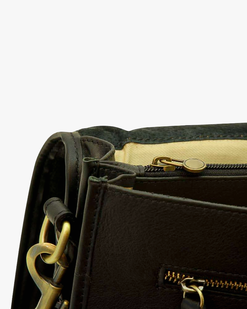 Briefcase Black — Calfskin Nappa Leather