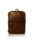 Travel Backpack — Full-Grain Calfskin Leather | Chestnut