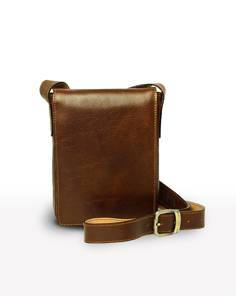 Crossbody Bag Chestnut — Premium Cowhide Leather