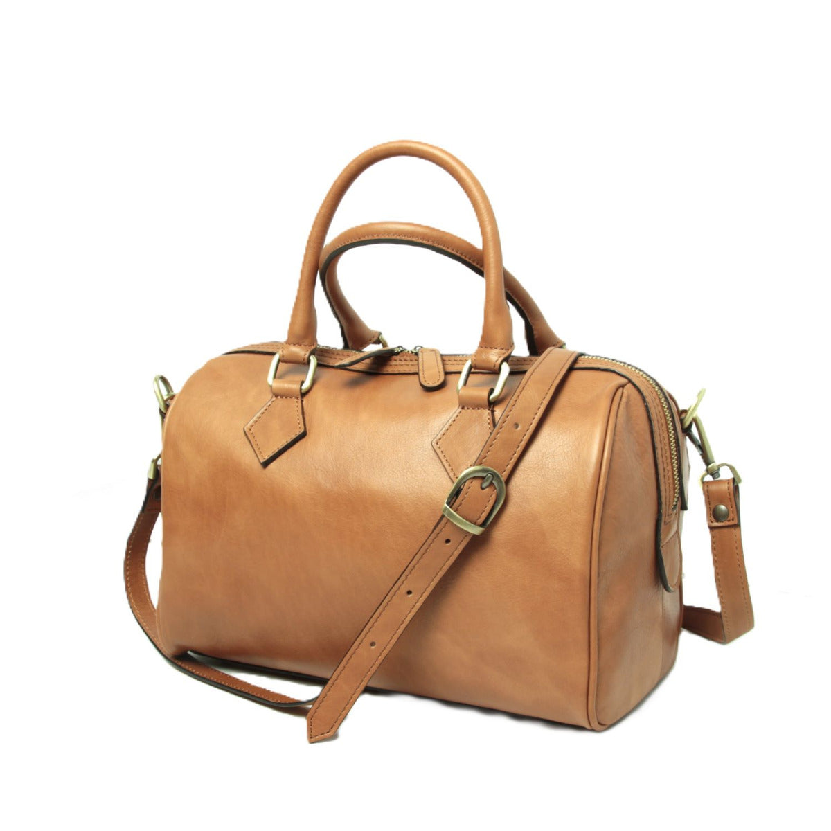 Double Handle Shoulder Colonial — Full-Grain Leather