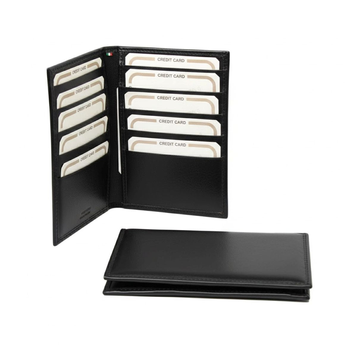 Card Holder RFID Black — Cowhide Leather