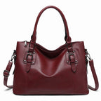 Satchel Handbag for Women with Shoulder Strap Medium Top Handle Purse Crossbody Bag Soft Leather Work Tote