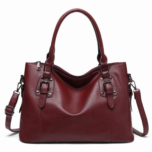 Satchel Handbag for Women with Shoulder Strap Medium Top Handle Purse Crossbody Bag Soft Leather Work Tote